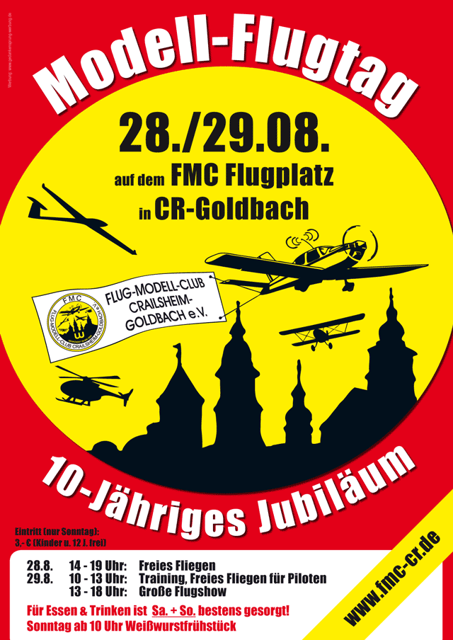 Jubiläumsflugtag - 10 Jahre FMC-Crailsheim-Goldbach e.V. 28.08. - 29.08.2010