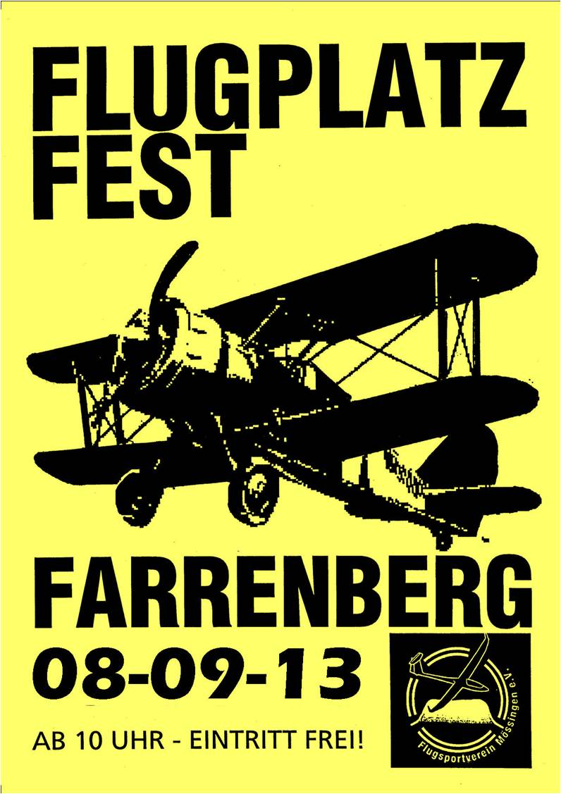 Flugplatzfest Farrenberg 2013