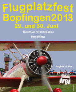 Flugplatzfest Bopfingen 2013