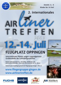 2. internationales  Airlinertreffen Fliegergruppe Gingen/Fils e.V.