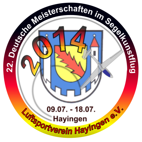 22. Deutschen Meisterschaften im Segelkunstflug 09. bis 18.Juli 2014 in Hayingen