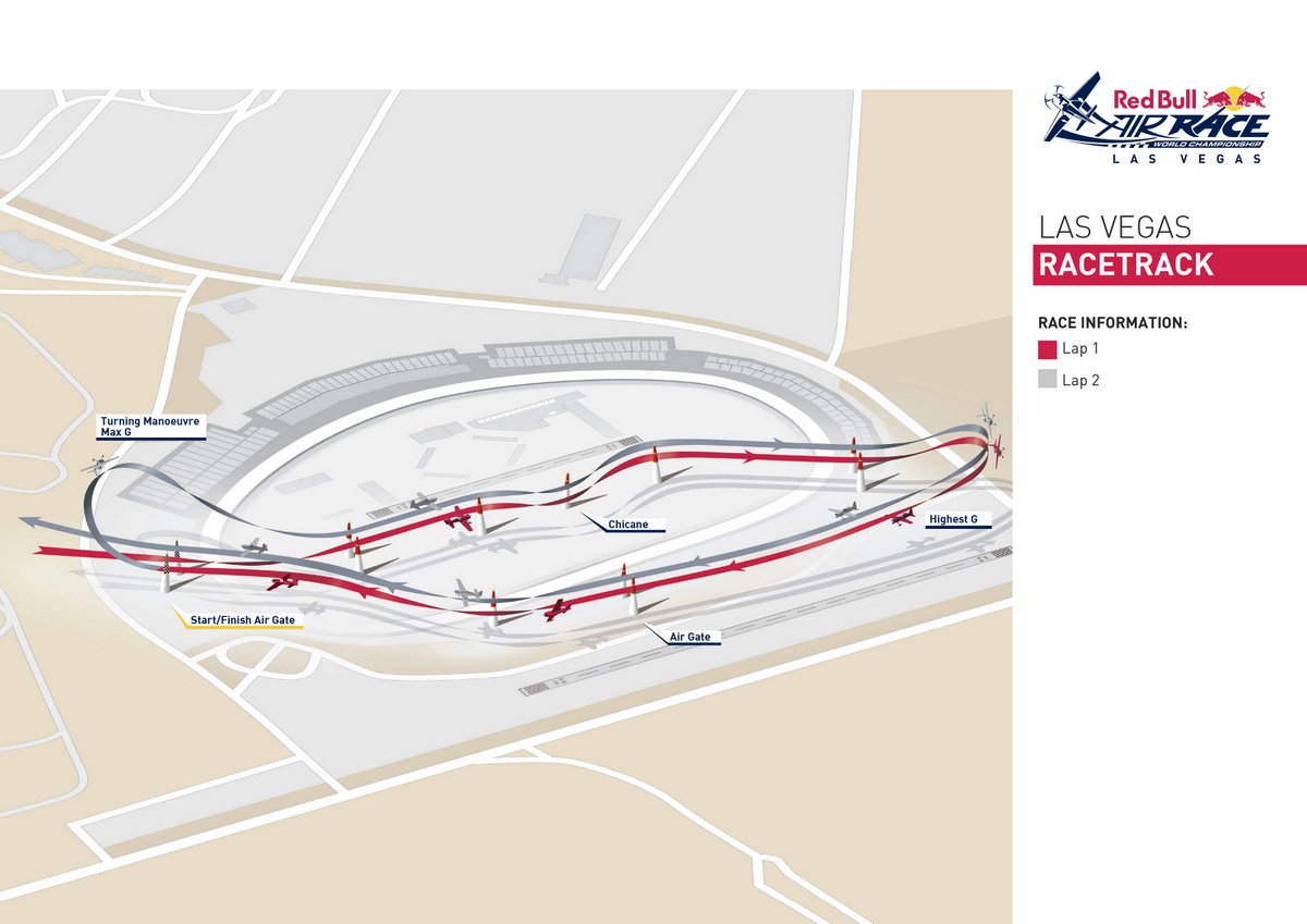 Track overview of the Red Bull Air Race World Championship 2016 Stop 8 Las Vegas, Nevada, USA on October 5, 2016 // P-20161005-00203 // Usage for editorial use only // Please go to www.redbullcontentpool.com for further information. //