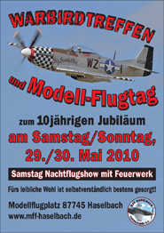 Modellflugtag & Warbirdtreffen 10 Jahre MFF Haselbach e.V.