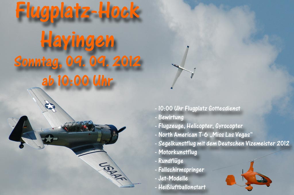 Flugplatz-Hock Hayingen 2012