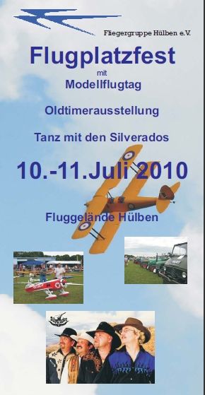 Flugplatzfest mit Modellflugtag Hülben 10.07. - 11.07.2010
