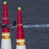 Pete McLeod of Canada performs during the second stage of the Red Bull Air Race World Championship in Chiba, Japan on May 17, 2015.