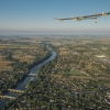20120724_Crossingsfrontiers_toulousetakeoff_BP_revillard Solar impulse pilotÃ© par Bertrand Piccard a decollÃ© aujourd\'hui de Toulouse pour la derniere etape de son voyage intercontinental vers payerne