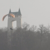Gleitschirm am Schönbergturm