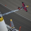 Kirby Chambliss of the United States performs during the finals of the eighth stage of the Red Bull Air Race World Championship at the Las Vegas Motor Speedway in Las Vegas, Nevada, United States on October 18, 2015.