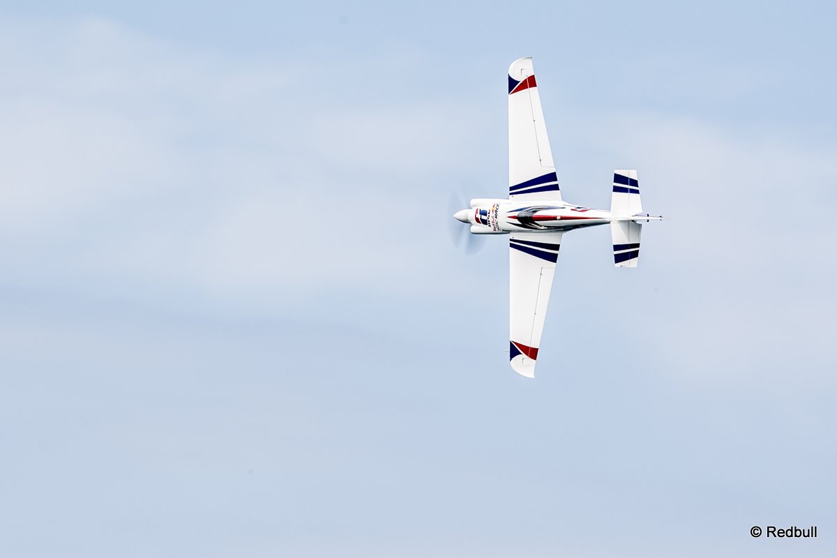 Martin Sonka of the Czech Republic performs during the training for the second stage of the Red Bull Air Race World Championship in Rovinj, Croatia on April 11, 2014.
