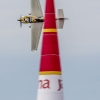 Yoshihide Muroya of Japan performs during the training for the second stage of the Red Bull Air Race World Championship in Rovinj, Croatia on April 11, 2014.