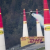 Yoshihide Muroya of Japan flies during the training for the eighth stage of the Red Bull Air Race World Championship at the Red Bull Ring in Spielberg, Austria on October 24, 2014.