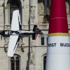 Michael Goulian of the United States performs during the finals of the fourth stage of the Red Bull Air Race World Championship in Budapest, Hungary on July 5, 2015.