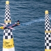 Peter Besenyei of Hungary performs during the qualifying day of the third stage of the Red Bull Air Race World Championship in Rovinj, Croatia on May 30, 2015.