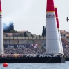 Kirby Chambliss of the United States performs during the finals of the third stage of the Red Bull Air Race World Championship in Rovinj, Croatia on May 31, 2015.