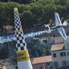 Yoshihide Muroya of Japan performs during the finals of the third stage of the Red Bull Air Race World Championship in Rovinj, Croatia on May 31, 2015.