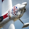 Paul Bonhomme of Great Britain performs during the training of the seventh stage of the Red Bull Air Race World Championship at the Texas Motor Speedway in Fort Worth, Texas, United States on September 25, 2015.