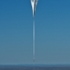The balloon lifts up during the final manned flight for Red Bull Stratos in Roswell, New Mexico, USA on October 14, 2012.Â 