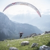 Paul Guschlbauer (AUT1) performs during the Red Bull X-Alps at Brenta, Cima Tosa (turn point 5), Italy on 8th July 2015