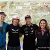 Aaron Durogati (ITA), Christian Maurer (SUI1), Paul Guschlbauer (AUT1) and Yvonne Dathe (GER2) pose for a portrait at the Red Bull X-Alps Route Launch in Salzburg, Austria on March 19th, 2015