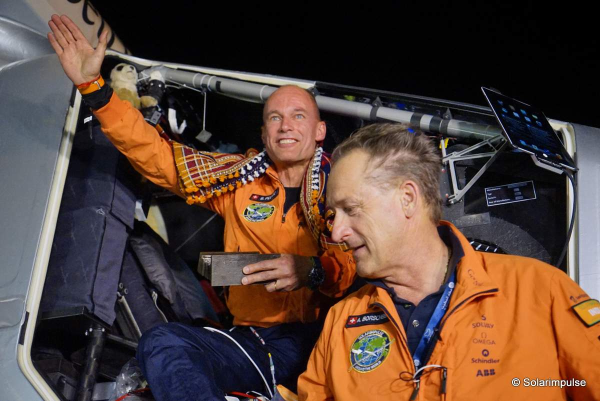 Solar Impulse lands in Ahmedabad, India completing first part of round-the-world journey