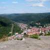 Uracher Wasserfall und Festung Hohenurach