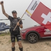 Christian Maurer (SUI1) at the finish line during the Red Bull X-Alps Peille, France on July 13th 2015