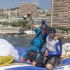 Sebastian Huber (GER3) made it to Monaco during the Red Bull X-Alps, Monaco on July 14th 2015