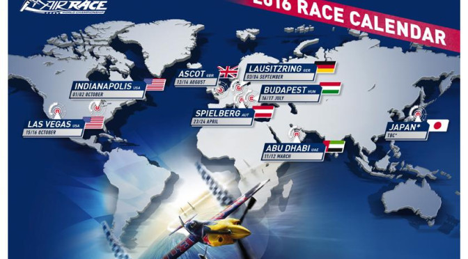 Der Red Bull Air Race Kalender 2016 steht fest Neue Locations in Deutschland und der USA