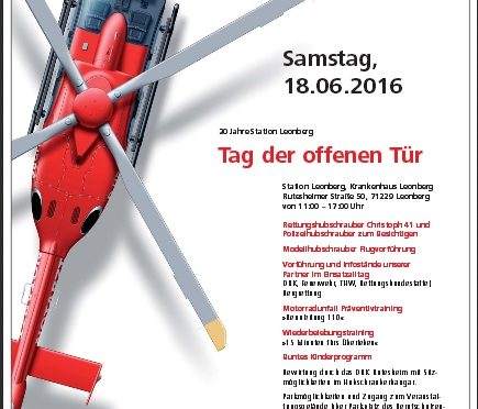 DRF-Luftrettung – Tag der offenen Tür an der Station Leonberg 18.06.2016