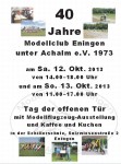 Tag der offenen Tür und Einweihung Fluggelände Modellclub Eningen 12.10. – 13.10.2013